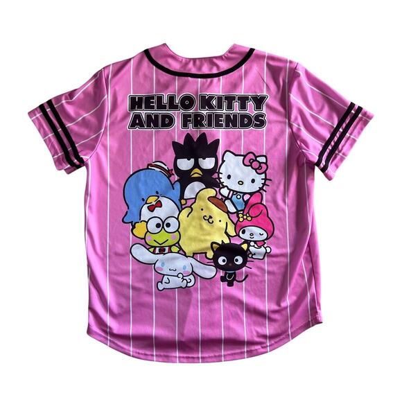 Hello Kitty And Friends Graphic Baseball Jersey Womens Size L - Picture 3 of 14